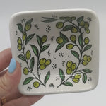 Hand Painted Armenian Ceramic Square Plate 9.5*9.5*3 cm CER041 - Zuluf