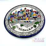 Hand Painted Armenian Round Ceramic Plate 22cm by Zuluf CER031 - Zuluf