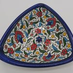 Hand Painted Armenian Tringle Ceramic Plate 15*14.5*5 cm CER035 - Zuluf