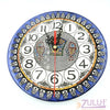 handmade wall hanging Clock Hand Made Ceramic Wall Clock by Zuluf 27cm / 10" CER036 - Zuluf