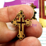 Handmade Wooden Jewelry 50 Small Olive Wood Crosses Pen217 - Zuluf