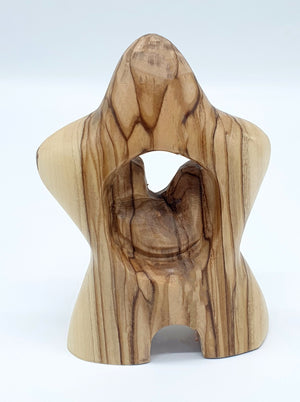 Holy Family Statue, Olive Wood Holy Family Figurine, Wooden Holy Family Made in the Holy Land, Unique Religious Gift - Zuluf