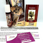 Holy Land Gift Set Anointing Oil With Jerusalem Cross Key Chain & Frankincense with Zuluf Certificate - Zuluf
