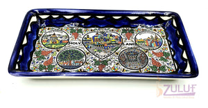 jerusalem décor bowl - Ceramic Holy Land Souvenir Israel Judaica Bowl Jerusalem by Zuluf - CER029 - Zuluf