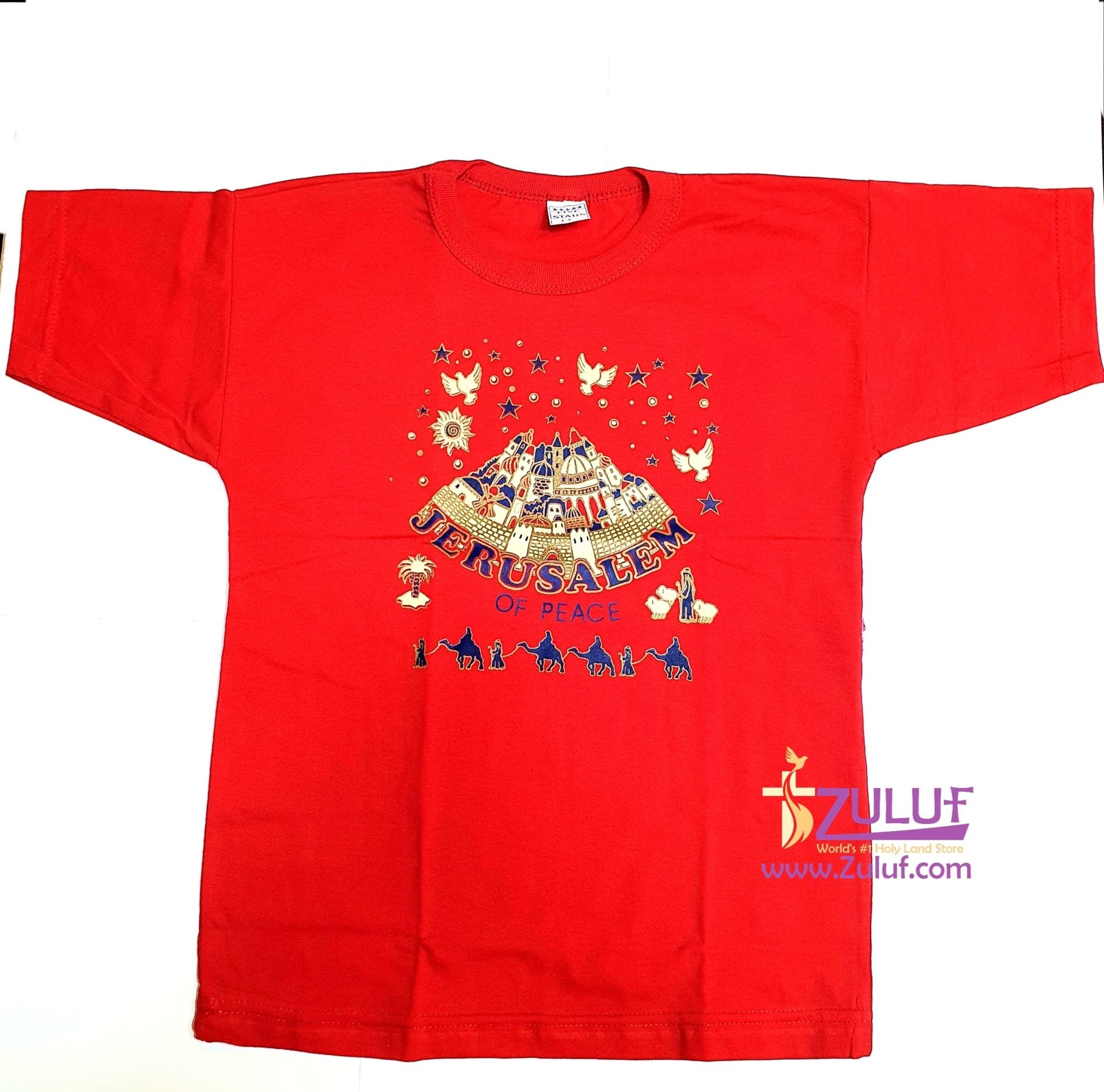 Jerusalem of Peace Men size T.Shirt TSH009 - Zuluf