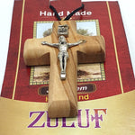 Jesus Steel Olive Wood Cross Pendants - Symbolic and Stylish Accessories for Spiritual Expression - Zuluf