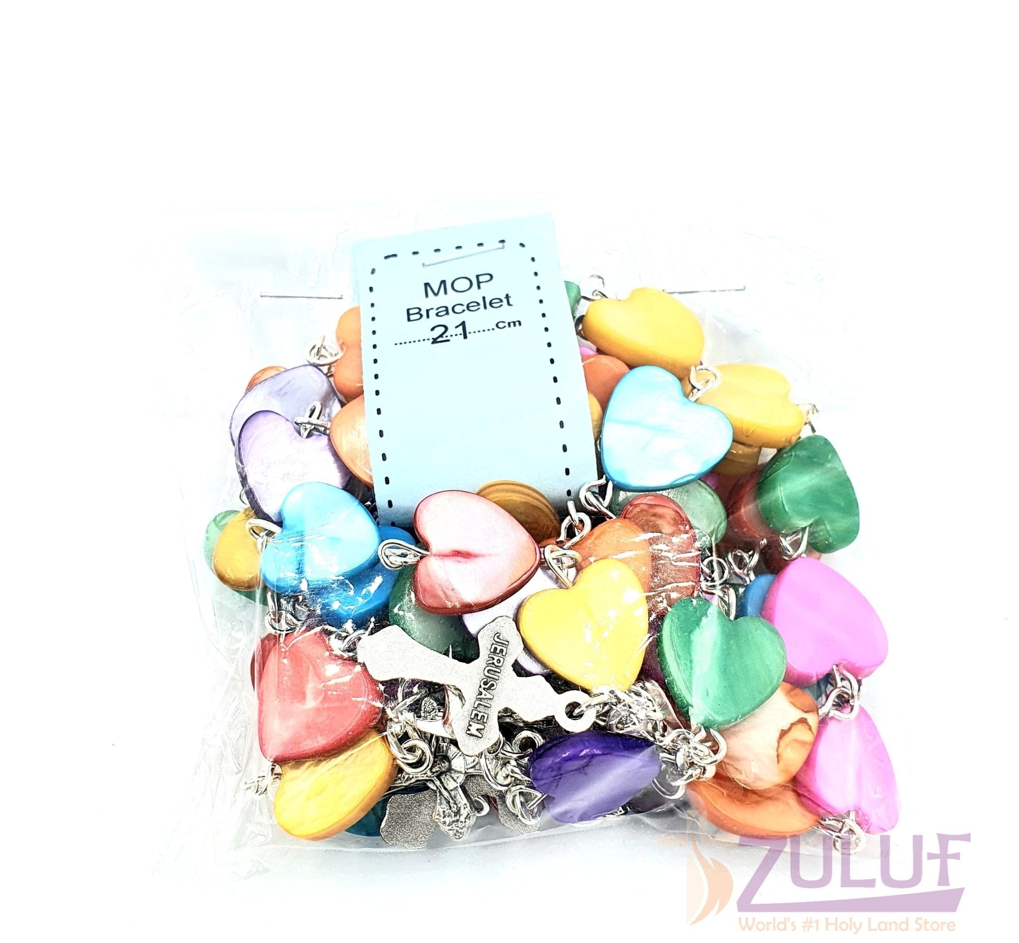 mix Mather of pearl and matelic hand made bracelet BRA045 - Zuluf