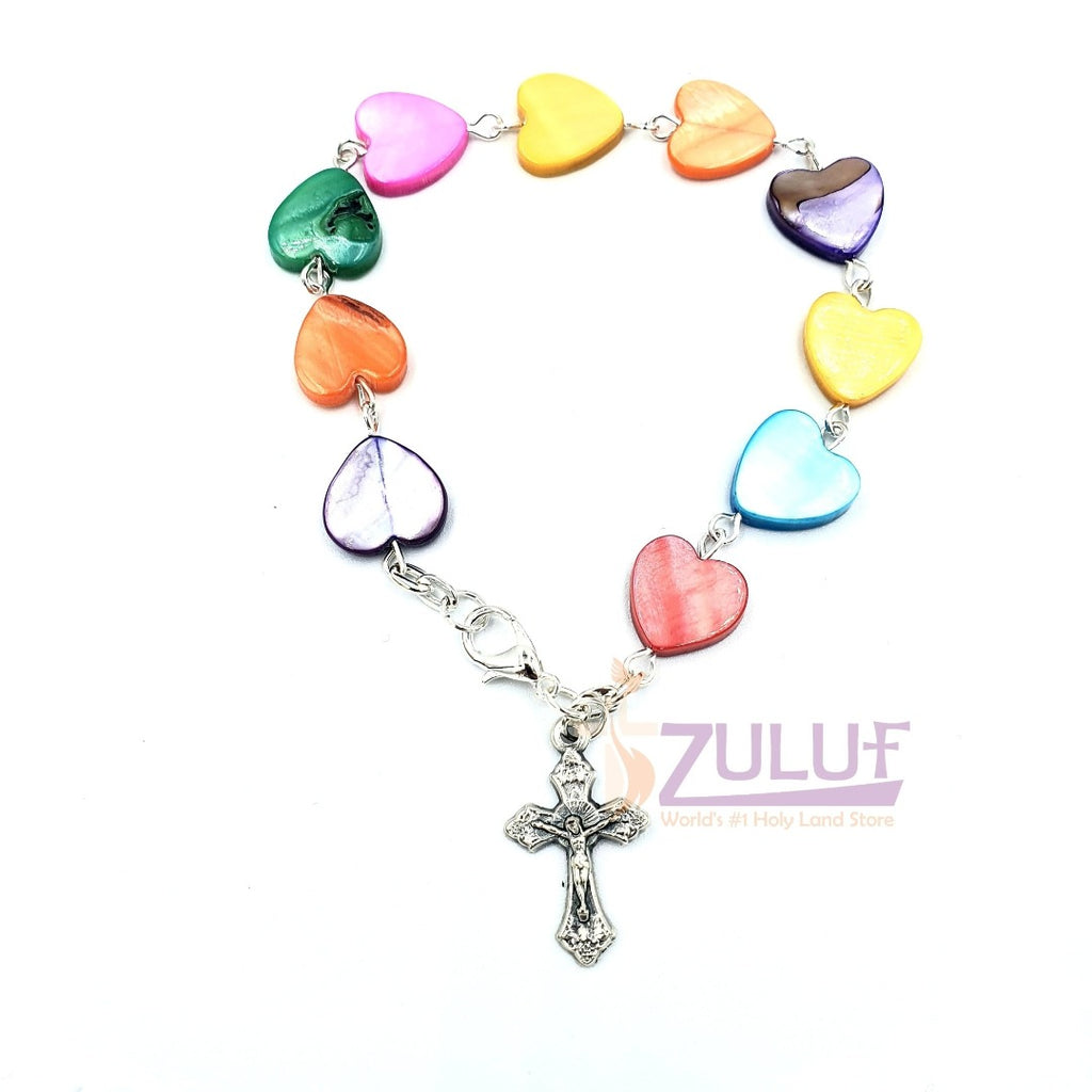 mix Mather of pearl and matelic hand made bracelet BRA045 - Zuluf