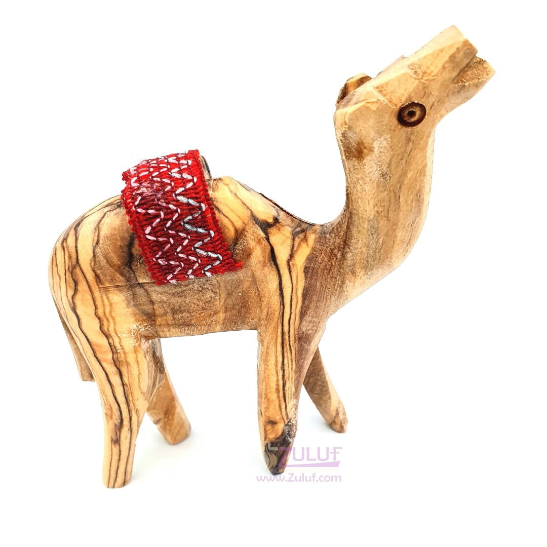 Olive Wood Camel Craft Christian Gift From Bethlehem By ZULUF Factory, 9.5X6CM - 3.7X2.3in ANI003 - Zuluf