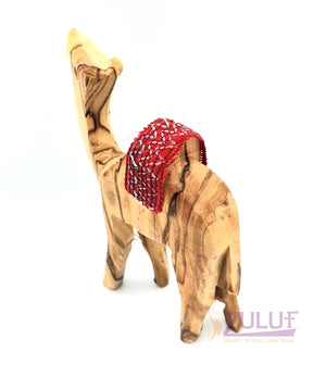 Olive Wood Camel Craft Christian Gift From Bethlehem By ZULUF Factory, 9.5X6CM - 3.7X2.3in ANI003 - Zuluf