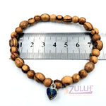 Olive wood hand made bracelet BRA058 - Zuluf
