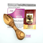 Olive wood hand made garved Manual Lemon Squeezer KIT019 - Zuluf