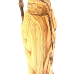 Olive wood hand made Good shepherd Statue FLG050 - Zuluf