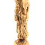 Olive wood hand made shepherd carrying the Lamb statue FLG046 - Zuluf