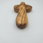 Olive Wood Holding Small hand held Cross Bethlehem Holy Land | Small, Medium and Large - Zuluf
