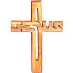Olive Wood Jesus Cross - Zuluf