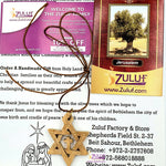 Olive Wood Messianic David Star Hand Made Bethlehem Star and Cross -PEN125 - Zuluf