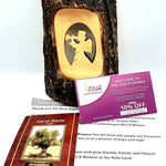 Olive Wood Natural Bark Décor Christmas Gift Angel Olive Wood Product with Zuluf Certificate - Random Shape- HLG210 - Zuluf