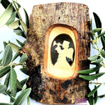 Olive Wood Natural Bark Décor Christmas Gift Angel Olive Wood Product Zuluf- HLG007 - Zuluf
