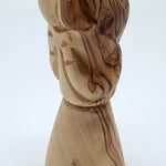Olive Wood Shepherd Carrying the Lamb Statue - 3.8 Inches - Handcrafted Religious Sculpture for Spiritual Home Decor - Zuluf