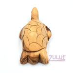 Olive Wood Turtle Statue Figure Gift - ANI007 - Zuluf