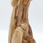 oly Family Nativity Scene Hand-Carved Olive Wood Holy Family Statue - Joseph, Mary, and Jesus in Loving Embrace - Zuluf