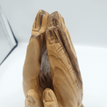 Praying Hands Olive Wood Statue Zuluf - 16X8CM/6.3X3.1in (FIG039) - Zuluf