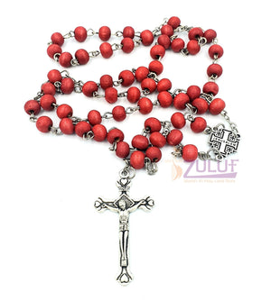 Rose Scented Rosary - Wooden Scented Praying Rosary - ROS009 - Zuluf
