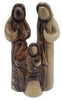 Sacred Olive Wood Nativity Scene Set - Small Hand-Carved Wooden Nativity in the Holy Land - Religious Christmas Decorations for Home - Zuluf