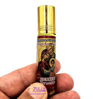 Set of 5 Roll-On Anointing Oils Jasmin Myrrh Amber Nard and Rose from Jerusalem Different anointing Oils Set from The Holy Land NPER023 Zuluf - Zuluf