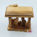 Small Olive Tree Natural Hand Made Nativity Set Holy Land Gift Zuluf - NAT030 - Zuluf
