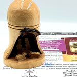 Unique Nativity Bell Ornament Handmade From Olive Wood Bethlehem By Zuluf (ORN013) - Zuluf
