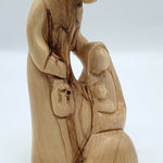Wooden Holy Family Figurine - Holy Land Olive Wood Nativity, Mary Joseph and Baby Jesus Gifts, Religious Home Décor Gift, Christmas Decoration - Zuluf