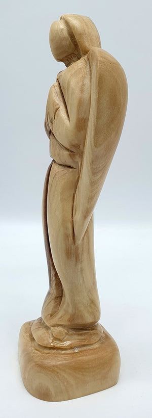 Zuluf Guardian Angel Wooden Figurine - 7x2.7x1.9 Inches - Artisan Crafted Religious Gift for Home Decor and Blessings - Zuluf
