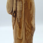 Zuluf Handcrafted Olive Wood Good Shepherd Statue - 9.2 Inches | Artisan Handmade Religious Sculpture for Home Decor - Zuluf