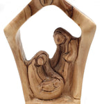 Zuluf Holy Family Wooden Figurine of Nativity Set | Olive Wood Holy Family Statue Made in the Holy Land | Religious Nativity Scene Gift - Zuluf