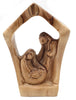Zuluf Holy Family Wooden Figurine of Nativity Set | Olive Wood Holy Family Statue Made in the Holy Land | Religious Nativity Scene Gift - Zuluf