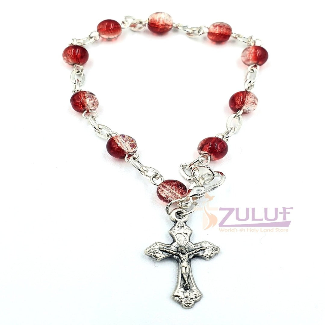 Zuluf Men's Religious Bracelet Jesus Crucifix Silver Plated Bracelets Religious Jewelry Stores - BRA070 - Zuluf